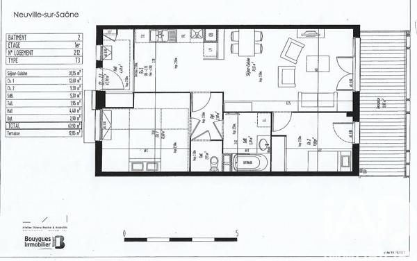 Appartement à vendre 3 pièces 67 m² Neuville-sur-Saône