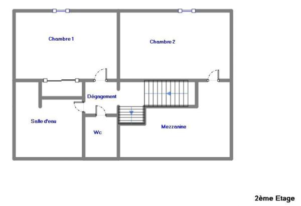 Appartement loué à vendre 4 pièces 2 chambres NEUVILLE DE POITOU (86)