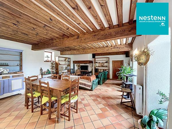 Maison 173 m² - Montbrison - terrain arboré 1830 m² environ - tommettes - poutres à la française