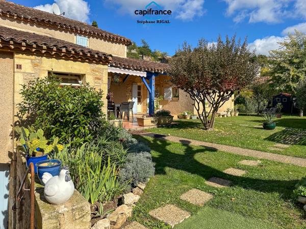 Maison à vendre 7 pièces PUY L'EVEQUE (46) Maison + maison d'amis + grange sur terrain de 953m2