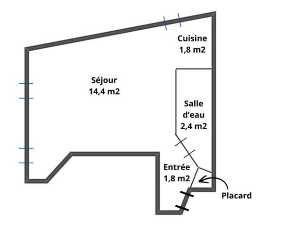 EXCLUSIVITÉ À VENDRE 37000 TOURS : STUDIO MEUBLÉ 21M2 IDÉAL INVESTISSEUR, QUARTIER PRÉBENDES