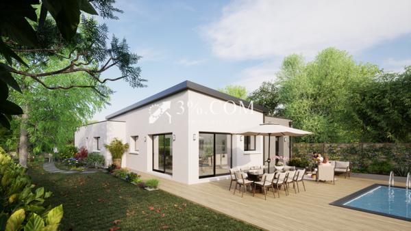 MAISON T5 Plain-pied 109 m² sur TERRAIN 752 m² centre-ville Savenay (44260)