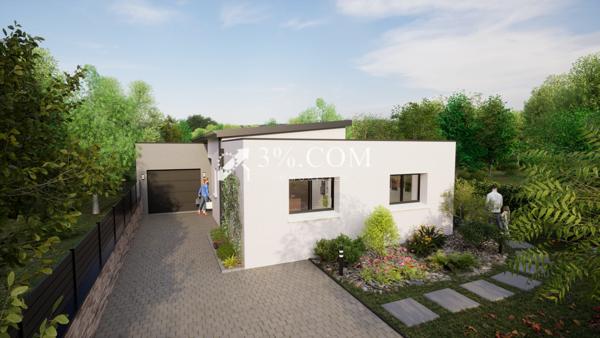 MAISON T5 Plain-pied 109 m² sur TERRAIN 752 m² centre-ville Savenay (44260)