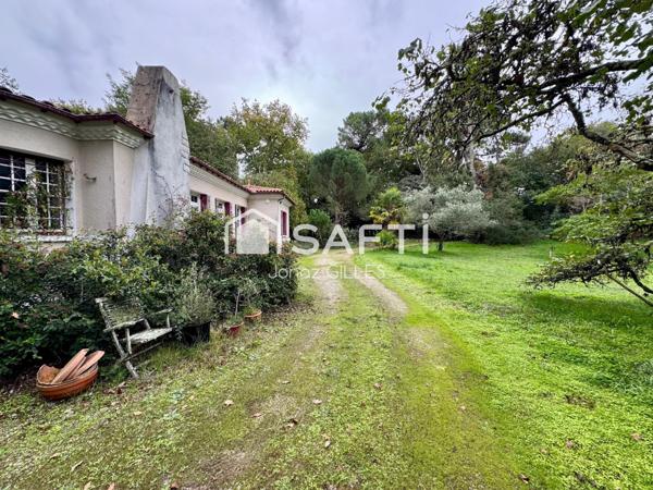 Maison dans un parc forestier