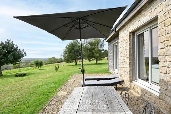 Maison d’architecte avec vue dégagée