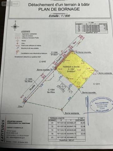 Achat - Terrain à bâtir Huppy 80140 600 m 2