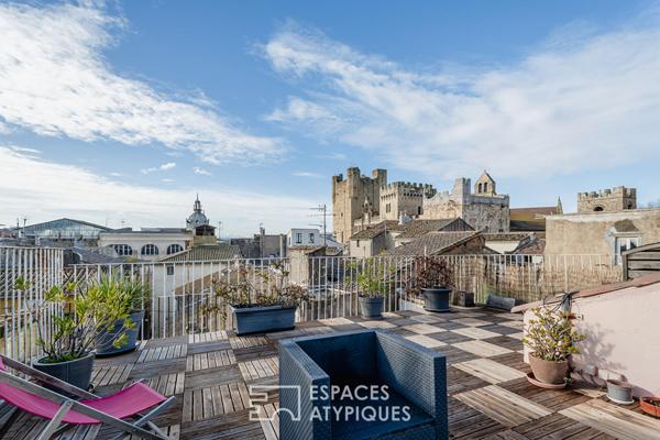 Appartement type Loft avec rooftop au centre-ville