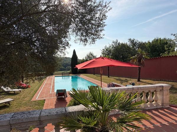 PLAISANCE DU GERS(32): élégante PROPRIETE DE CHARME et de CARACTERE XVIII-XIXs, 3,5hectares, près de Plaisance et Marciac, SANS TRAVAUX, sans vis à vis, au calme , VUE sur les coteaux, piscine