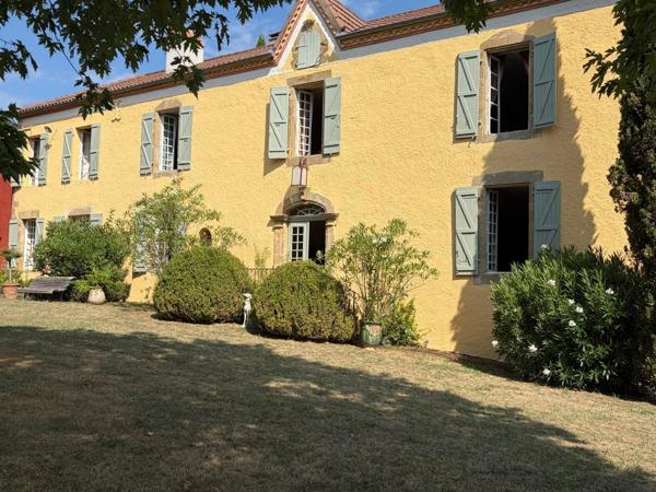 PLAISANCE DU GERS(32): élégante PROPRIETE DE CHARME et de CARACTERE XVIII-XIXs, 3,5hectares, près de Plaisance et Marciac, SANS TRAVAUX, sans vis à vis, au calme , VUE sur les coteaux, piscine