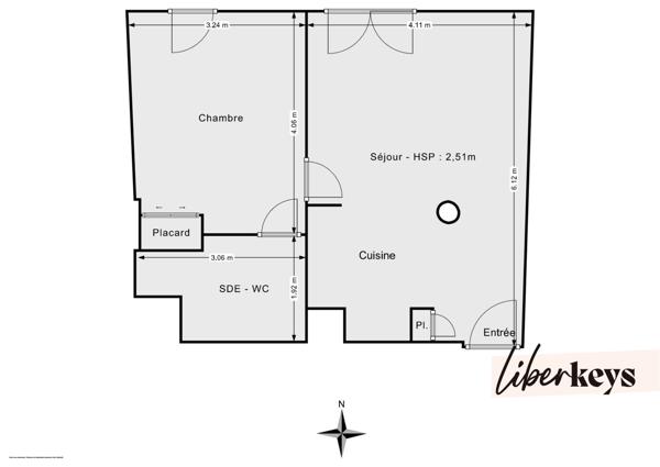 T2 vendu loué avec terrasse et place de stationnement. bon rendement ! 
