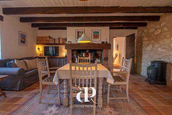 Lachapelle (82120) Charmante maison de vacances en pierre avec vue imprenable