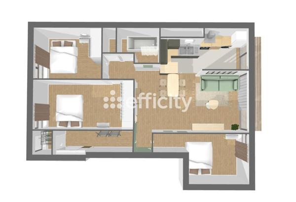 Appartement
         4 pièces
        - 72 m²