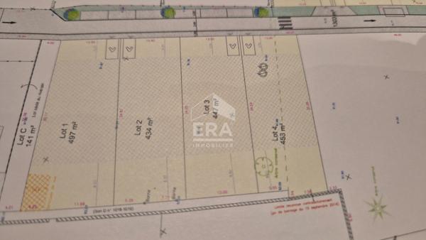 Terrain Grisy Suisnes 447 m2