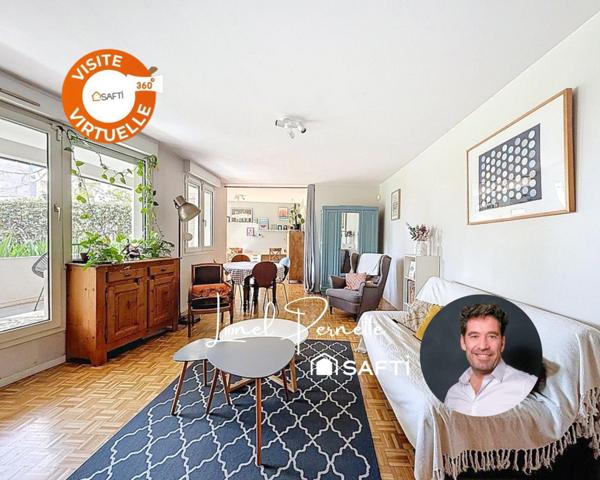 Cusset - Au pied du métro, T5 traversant avec terrasse