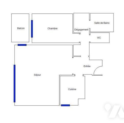 COURBEVOIE DERNIER ETAGE 2P BALCON CAVE PARKING