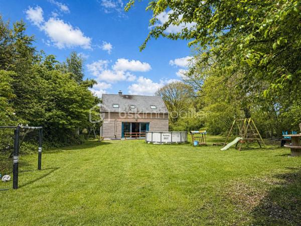 Vous recherchez une maison avec de la pierre, du bois, de la verdure et du calme... une maison vous offrant un beau potentiel, avec quelques travaux de finitions afin de la mettre à votre goût ? J'ai peut-être ça, lisez la suite !
Dès votre arrivée dans le chemin, vous pourrez succomber au charme de cette maison en pierre avec son extension bois....
Nous commencerons la visite par une vaste entrée, elle distribue la pièce de vie lumineuse de 40m2 avec sa grande baie donnant accès direct au jardin,  elle comprend le salon-séjour et la cuisine aménagée et équipée récente. La pièce de vie est une extension bois qui a été construite en 2020.  Nous poursuivrons avec un espace buanderie de 6m2, un wc séparé, et une suite parentale de 21m2 avec un espace chambre, un dressing et une salle d'eau privative. 
Direction ensuite l'étage, une vaste mezzanine de 20m2 pouvant aisément accueillir un espace bureau, une salle de jeux distribue une salle de bain de 6m2, un wc séparé, une chambre de 9m2 et deux autres chambres de 13m2 au sol. Le mode de chauffage est électrique. Plusieurs menuiseries ont été changées en pvc double vitrage, la grande baie du salon en double vitrage sera à envisager. La taxe foncière est de 640€. 
Allons à l'extérieur, entourée de végétation, vous pourrez profiter en toute tranquillité, sans aucun vis à vis, de la parcelle de 3200m2. Non attenant à la maison un atelier vous y attend pour y mettre voitures, motos, bricolage etc... . Vous souhaiteriez pouvoir stationner votre voiture à toute proximité de l'entrée de votre maison ? Pas de soucis, vous pourrez aisément créer un carport sur un des cotés de la maison. Un puits, non raccordé à la maison, est présent. 
Alors ce bien semble correspondre à vos critères de recherche ? Ne tardez pas, appelez-moi !