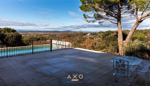 SAINTE - ANASTASIE - MAISON D'ARCHITECTE - T6 -  171 M2 - PISCINE  - JARDIN 2 616 M2 - GARAGE - POSSIBILITE CONSTRUCTION MAISON - 690 000