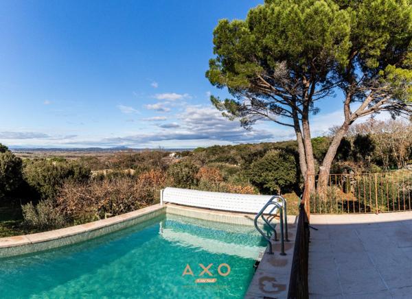 SAINTE - ANASTASIE - MAISON D'ARCHITECTE - T6 -  171 M2 - PISCINE  - JARDIN 2 616 M2 - GARAGE - POSSIBILITE CONSTRUCTION MAISON - 690 000