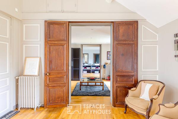 Propriété entièrement réhabilitée de 1780 à Andilly avec vue panoramique sur Paris