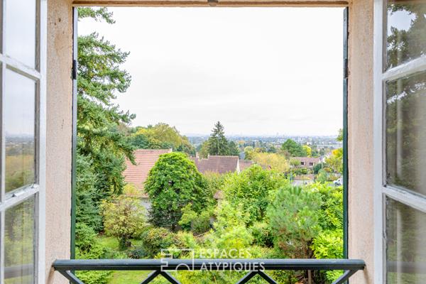 Propriété entièrement réhabilitée de 1780 à Andilly avec vue panoramique sur Paris