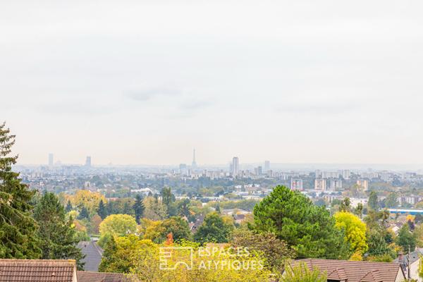 Propriété entièrement réhabilitée de 1780 à Andilly avec vue panoramique sur Paris