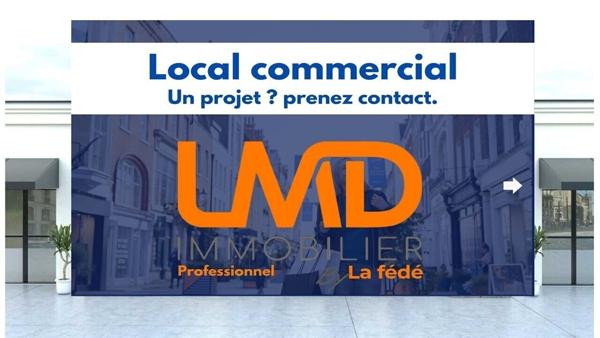 Local commercial avec grande réserve étage - AIX en Provence