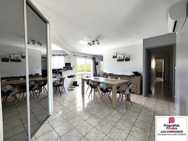 Maison de Plain-pied  120 m² - 5 chambres - garage et terrain