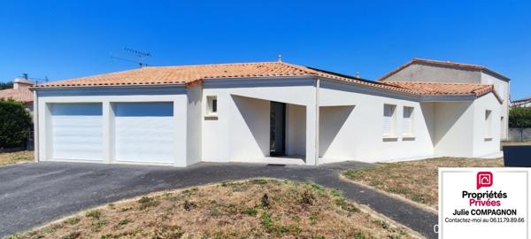 Maison de Plain-pied  120 m² - 5 chambres - garage et terrain