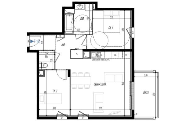 Appartement à vendre 3 pièces 65 m² Clermont-Ferrand