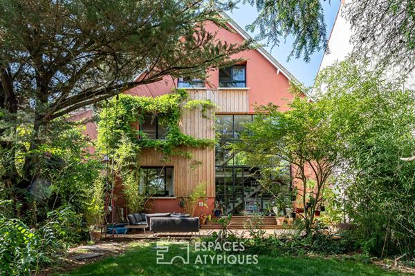 Maison d’architecte au style loft avec jardin et terrasses à Châtillon limite Clamart