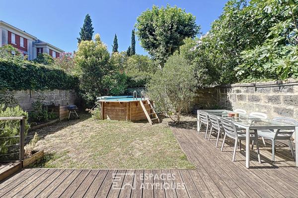 Bel appartement avec jardin et piscine à Saint Genès
