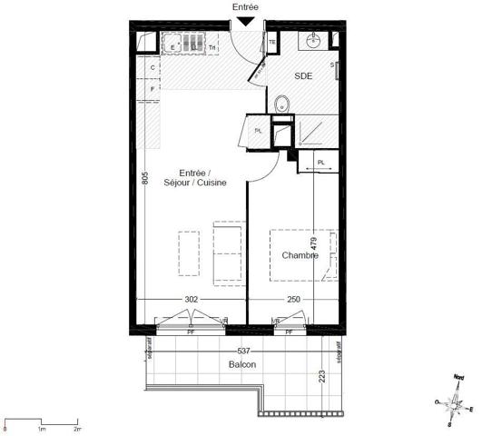 Appartement à vendre 2 pièces 43 m² Saint-Laurent-du-Var