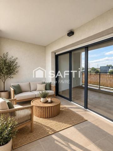 T1 bis récent avec terrasse plein sud