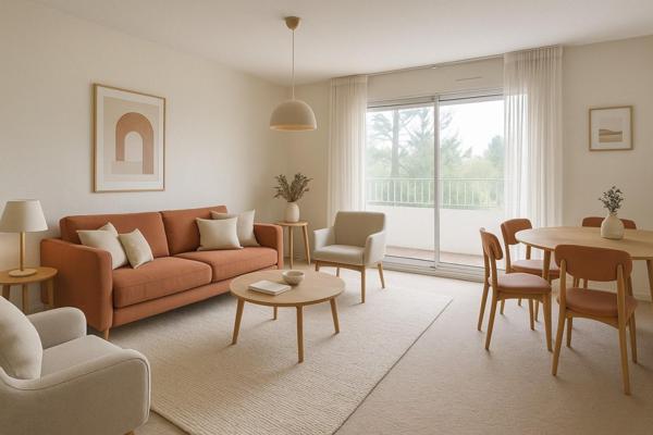 T3 avec grande terrasse, garage et grenier