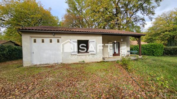 charmante maison de 70m2 ,avec terrain arboré et clôturé
