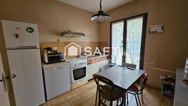 charmante maison de 70m2 ,avec terrain arboré et clôturé