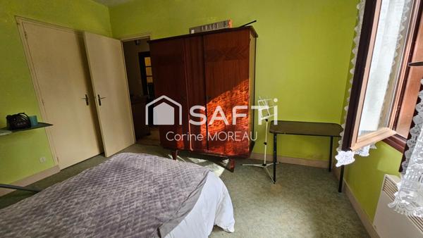 charmante maison de 70m2 ,avec terrain arboré et clôturé