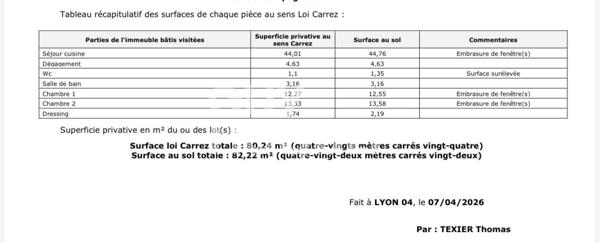 T3/4 Closerie du Magnolia 80 m2