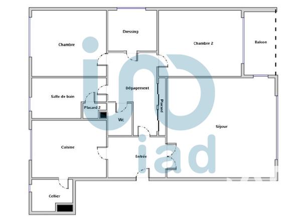 Appartement à vendre 3 pièces 76 m² La Courneuve