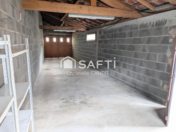 Maison 180 m², 4 chambres, garage terrain clos.