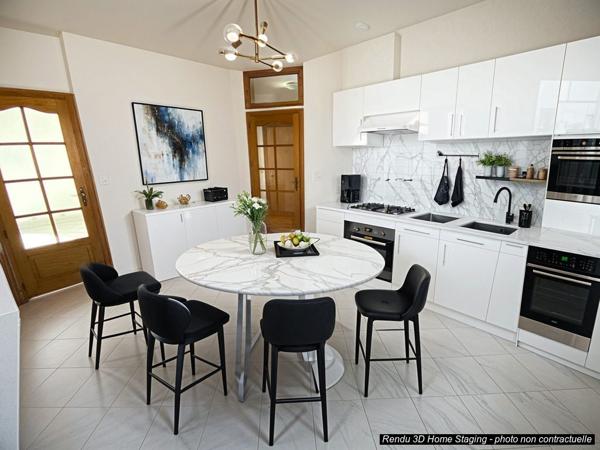 Appartement F3 (58 m²)   à vendre à CERNAY   avec GRENIER + CAVE et jardin en commun