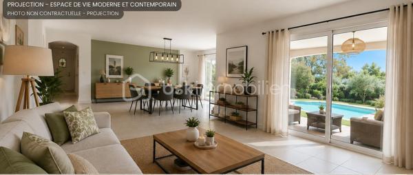 🏡 BSK IMMOBILIER – VALÉRIE BARBIERI vous propose en exclusivité un bien rare sur le secteur ! 🏡

✨ Cadre de vie privilégié, calme absolu et village accessible à pied ! ✨

Idéalement située dans un environnement résidentiel recherché, à seulement quelques minutes à pied du cœur du village, de ses commerces, écoles et commodités, cette superbe maison familiale saura vous séduire par ses volumes généreux, son confort moderne et son magnifique terrain de 2 000 m² entièrement clos.

Dès l'entrée, vous découvrirez un espace accueillant avec placard, ouvrant sur une vaste pièce de vie d'environ 50 m² baignée de lumière , composée d'un salon et d'une salle à manger. Cet espace bénéficie d'une climatisation gainable ainsi que d'un poêle à bois, pour un confort optimal tout au long de l'année.

La cuisine semi-ouverte d'environ 20 m², également climatisée, offre un espace convivial tourné vers l'extérieur et la piscine, tout comme le séjour.

Le rez-de-chaussée accueille une belle suite parentale avec dressing et salle d'eau privative, ainsi qu'un WC indépendant.

À l'étage, vous trouverez : Deux grandes chambres lumineuses, Une salle de bains, Un WC indépendant.

🌴 À l'extérieur, le charme opère immédiatement !

Le terrain plat de 2 000 m², entièrement clôturé, et arboré vous permettra de profiter pleinement d'un cadre verdoyant et intimiste.

Une piscine de 8 x 4 mètres invite à la détente et aux moments de convivialité en famille ou entre amis.

Un garage ainsi qu'une buanderie viennent compléter les prestations de cette propriété.

Les atouts qui font la différence :
✅ Secteur particulièrement recherché
✅ Quartier résidentiel calme et sécurisé
✅ Village et commodités accessibles à pied
✅ Terrain clos de 2 000 m²
✅ Piscine 8 x 4 m
✅ Suite parentale en rez-de-chaussée
✅ Climatisation gainable
✅ Poêle à bois
✅ Garage et buanderie
✅ Fibre optique
✅ Vide sanitaire
✅ Tout-à-l'égout

💎 Une maison offrant un équilibre parfait entre confort, tranquillité et proximité des commodités.

DPE en cours …
Vidéo à la demande! 

Un bien rare à la vente qui conviendra aussi bien à une résidence principale qu'à une résidence secondaire de qualité.

📞 Contactez-moi dès aujourd'hui pour organiser votre visite et découvrir cette propriété.
Visites possibles 7 jours sur 7, week-ends et jours fériés inclus, sur rendez-vous.