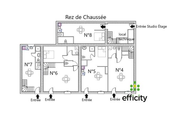 Immeuble 15 pièces - 345 m²