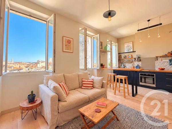 Appartement T2 à vendre  2 pièces - 45,20 m 2   MARSEILLE  - 13001