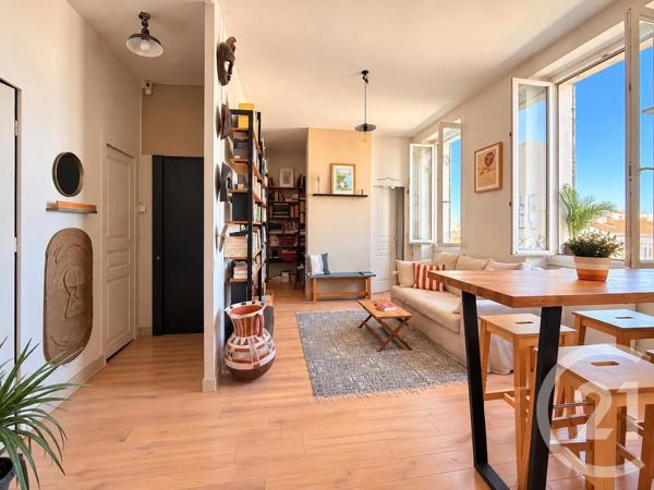 Appartement T2 à vendre  2 pièces - 45,20 m 2   MARSEILLE  - 13001