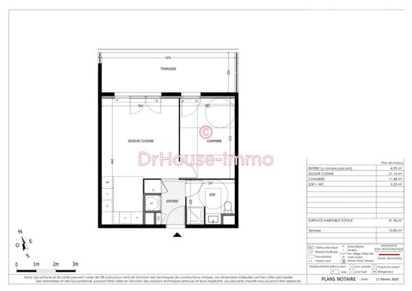 Appartement à louer 2 pièces de 41 m²