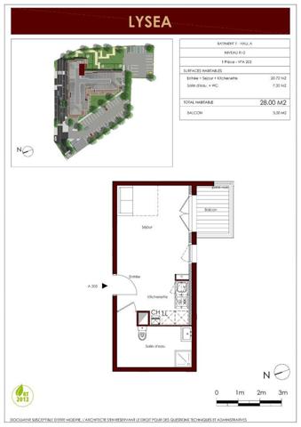 Appartement 1 pièce 28 m²