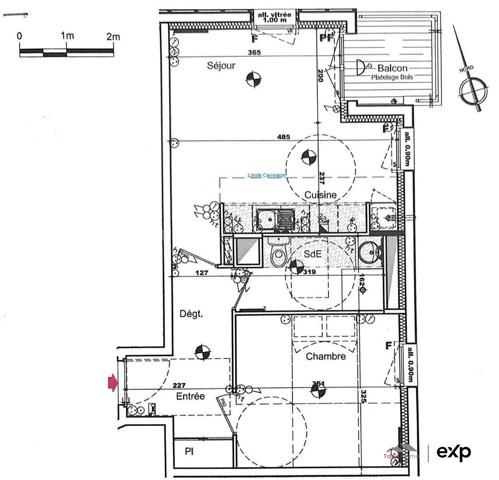 Appartement T2 avec balcon - coeur de bourg