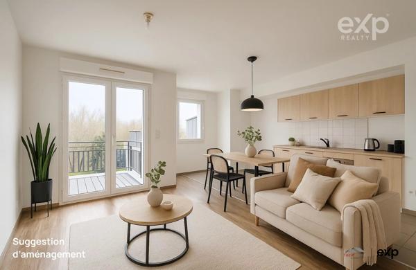 Appartement T2 avec balcon - coeur de bourg