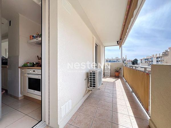 Golfe-Juan - 3P - 76m² - Proche mer - Parking - Cave - 2 terrasses - Sud - Centre ville - Calme